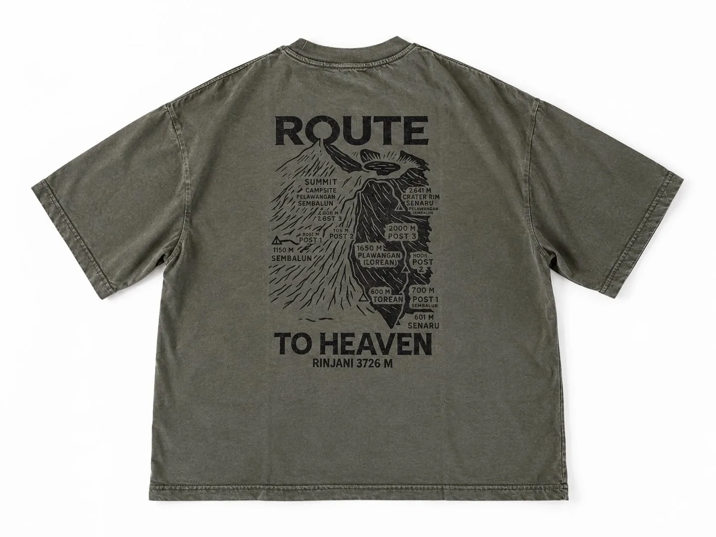 PALO T-SHIRT — ROUTE SAGE GREEN BASIC — foto 2